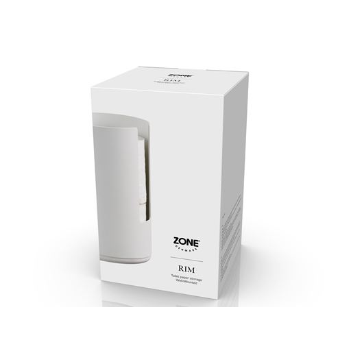 Zone Rim Væghængt Toiletpapirholder, White