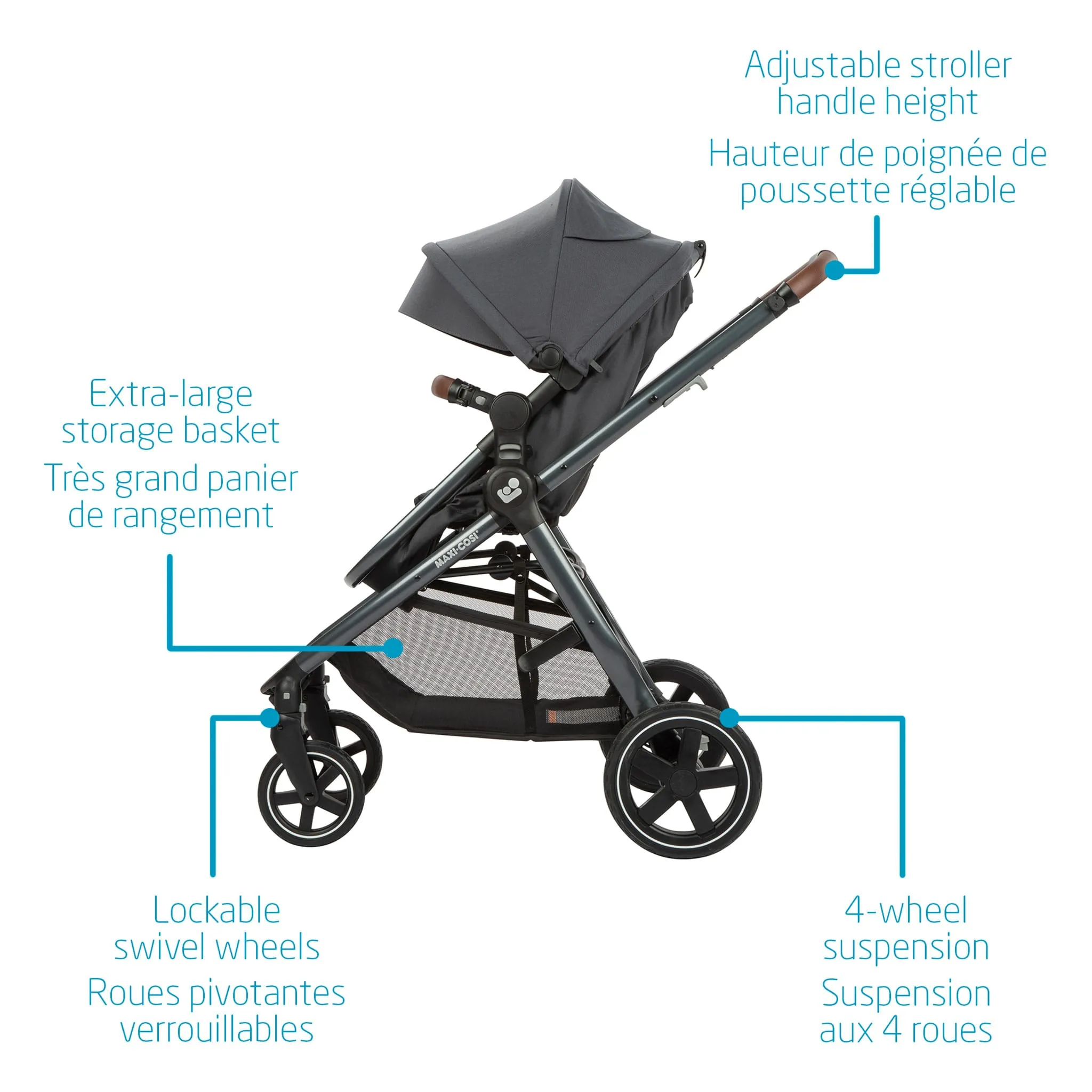 Maxi-cosi Système de Voyage Zelia Max - Northem Gris