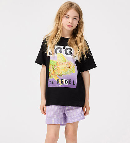 Molo Shorts - Aja - Purple Schiene Stripe