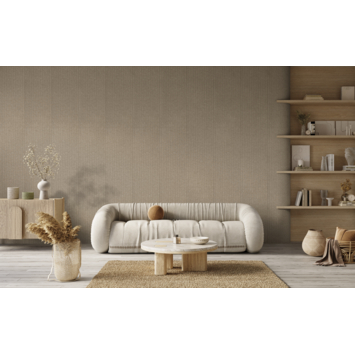 Lattenwand vilt taupe, 260x52 cm, dikte 8mm 2.70m²