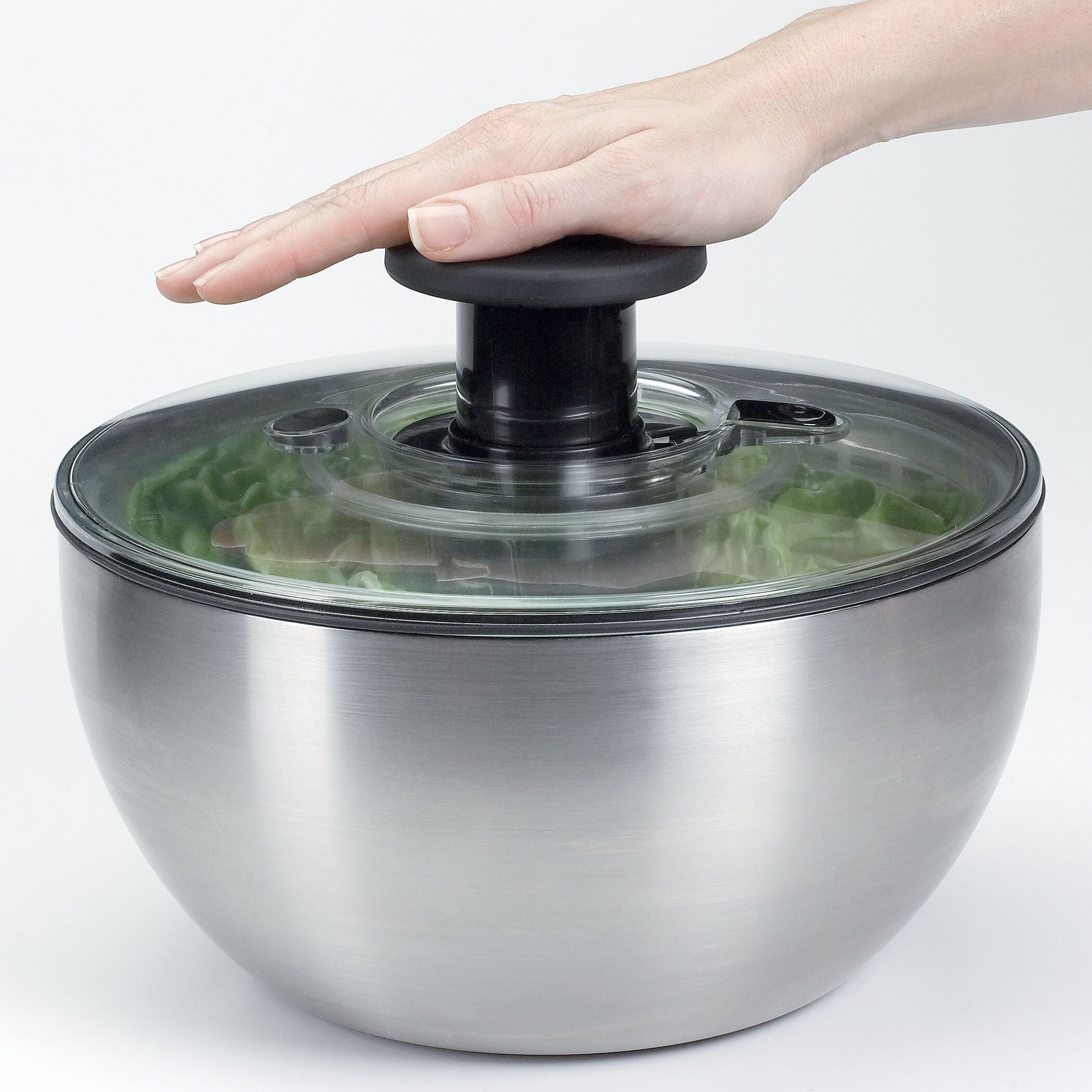 OXO Salatschleuder - Silber / H: 20.0 cm