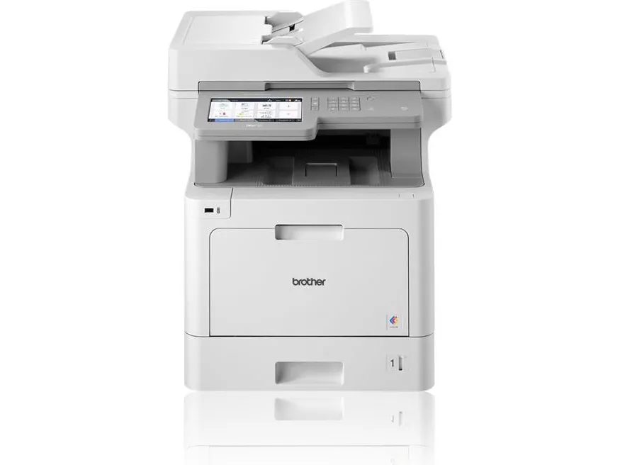 Brother MFC-L9570CDW - Multifunktionsprinter - farve - laser - A4/Legal (medie) - op til 31 spm (udskriver) - 300 ark - 33.6 Kbps - USB 2.0, Gigabit LAN, Wi-Fi(n), USB vært, NFC - med Brother PRINT AirBag til 400.000 sider