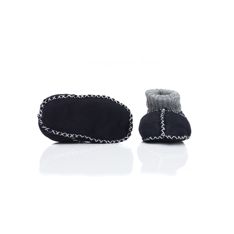 kindsgard Babylammfell Schuhe stovly blau