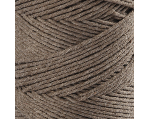 Macramé garen 2 mm, bruin, enkele draad