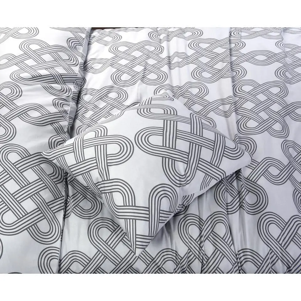 Papillon Tijn Dekbedovertrek - Tweepersoons - 200x200/220 cm - Grijs