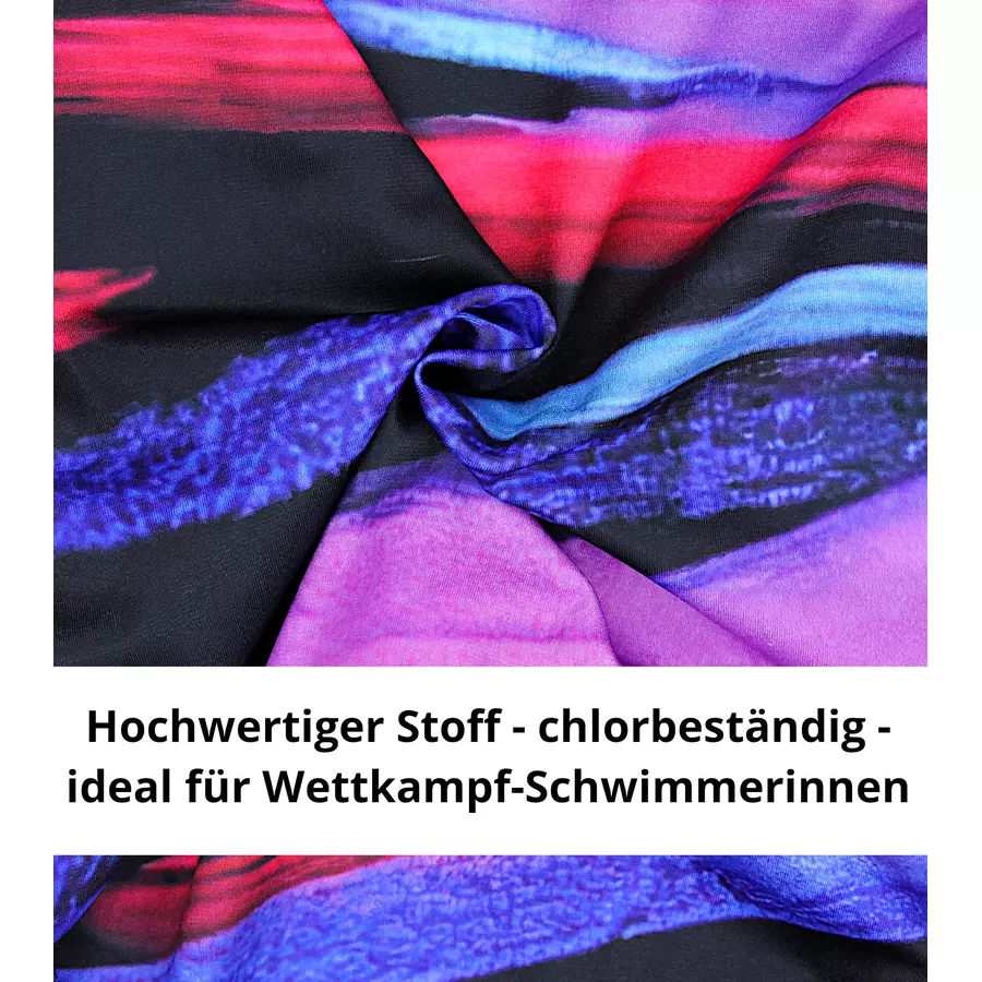 Aquarti Mädchen Badeanzug Chlorresistent Muscleback Wassersport rosapink