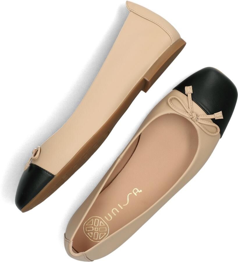 UNISA Ballerina Dames Belle Maat: 39 Materiaal: Leer Kleur: Beige