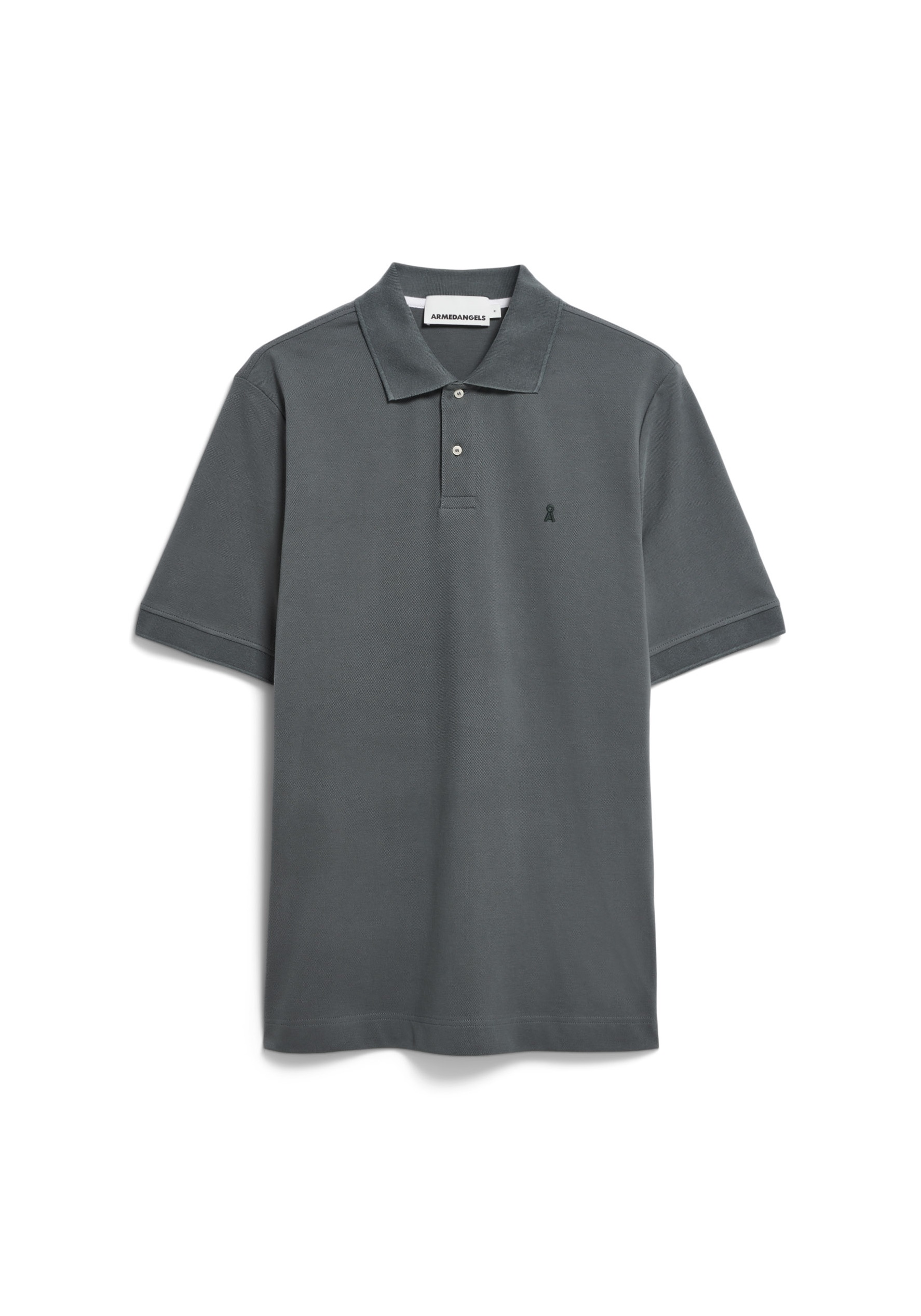 Armedangels Poloshirt Maario Space Steel