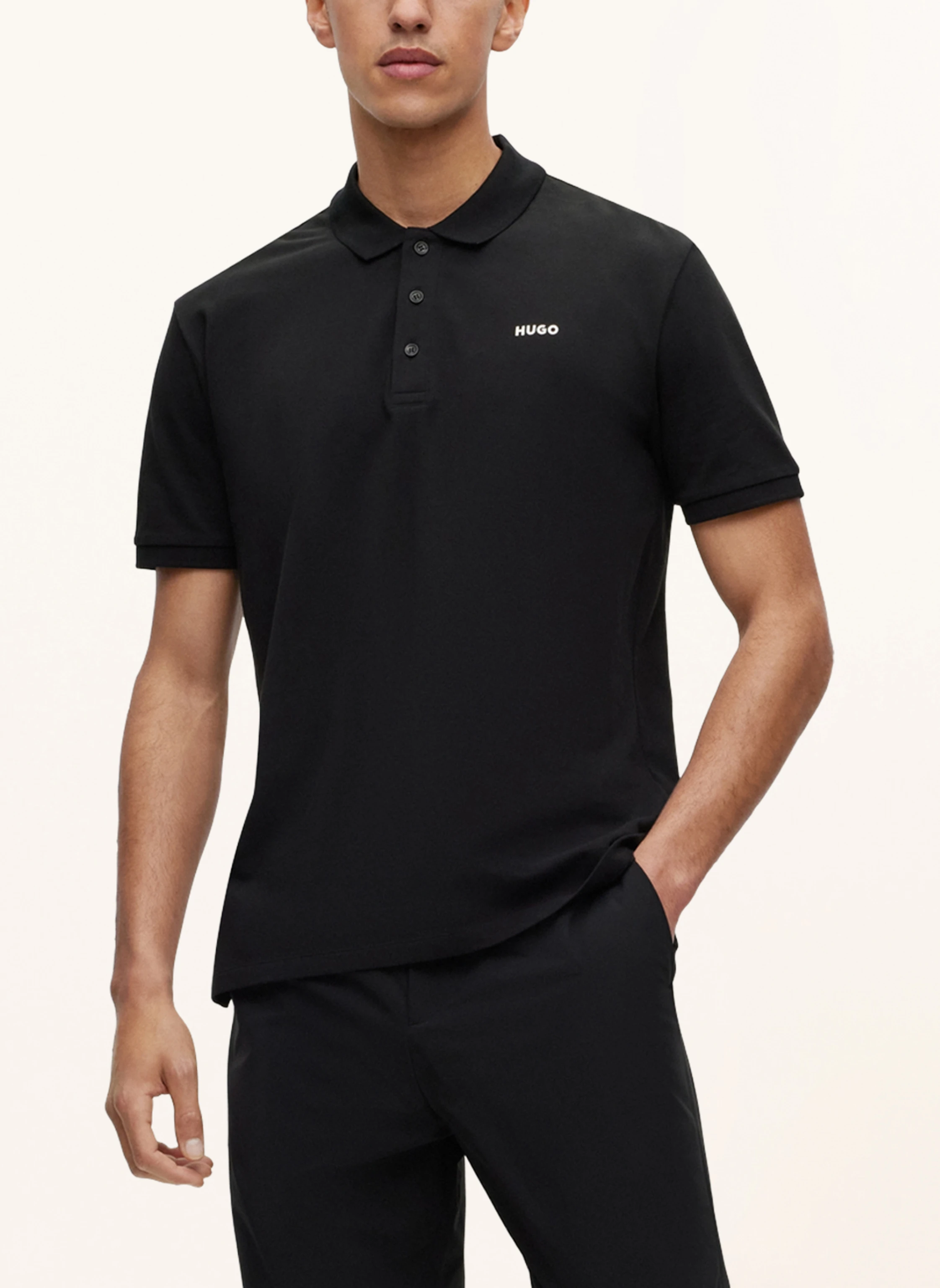 HUGO Piqué-Poloshirt DONOS Regular Fit
