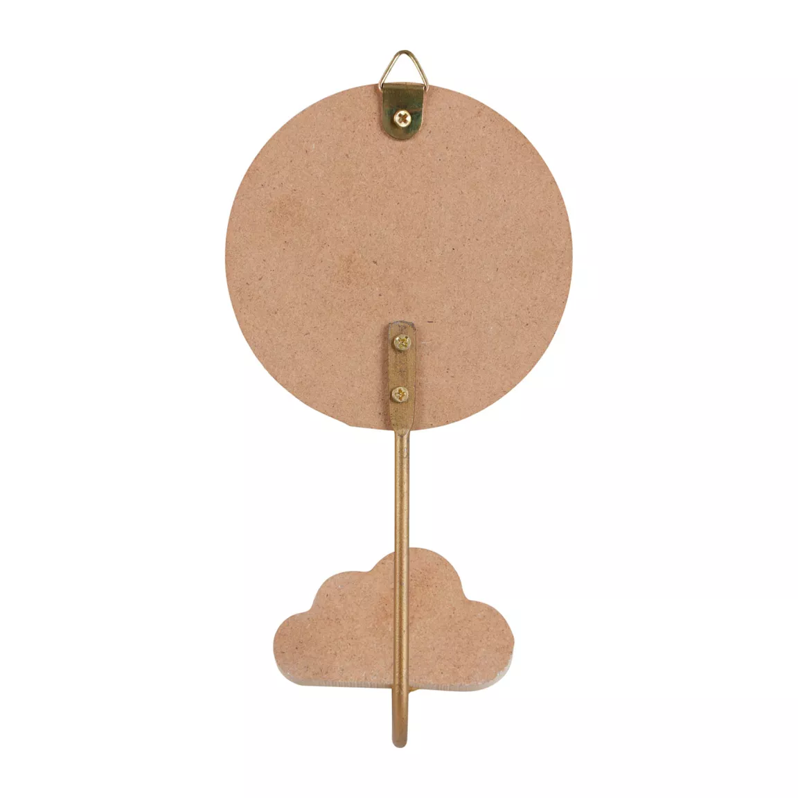 Patère murale enfant bois (H16 cm) Licorne Rose