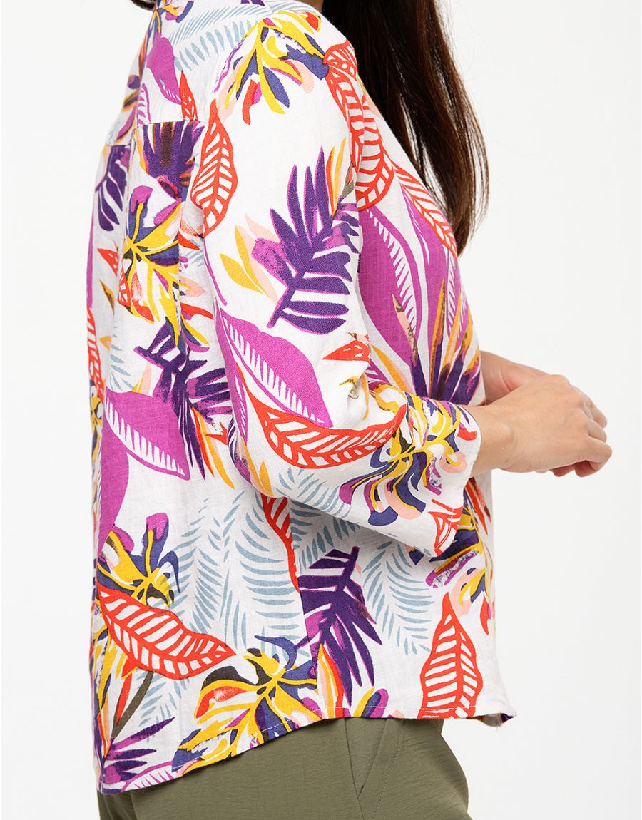 Blouse 100% lin blanc