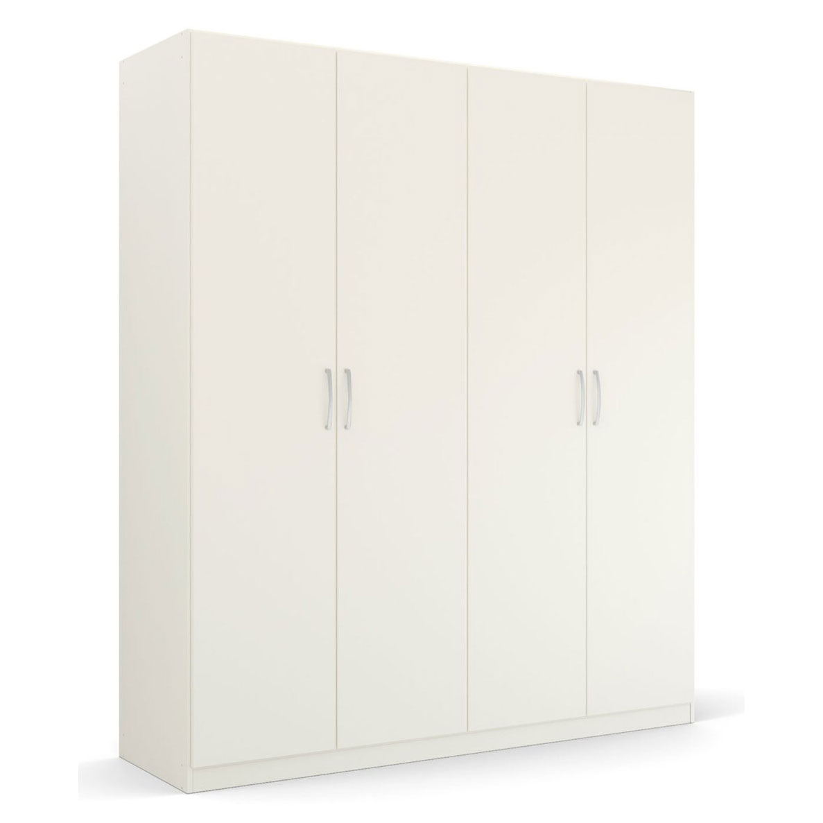 Drehtürenschrank - alpinweiß - 4 Türen - 181 cm