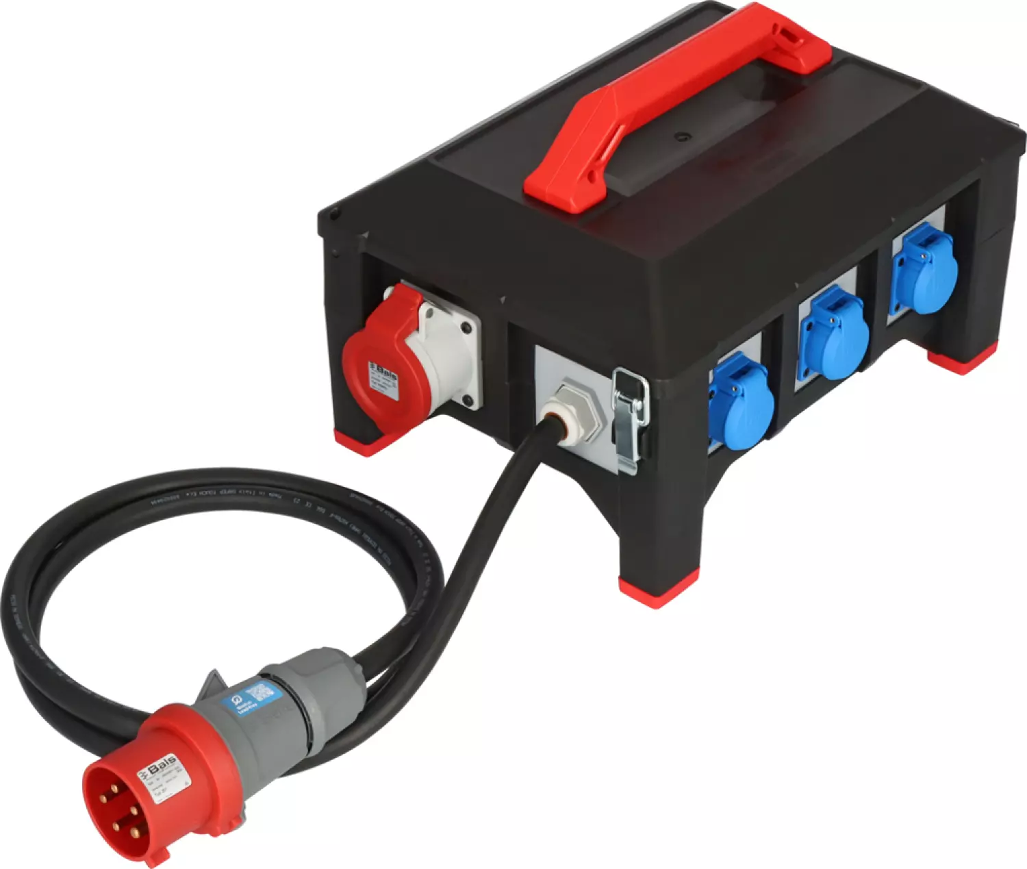 Brennenstuhl Professional BSV 5-32A rubber stroomverdeler - H07RN-F5G6.0 CEE32A 2x16A, 6x230V - 2m