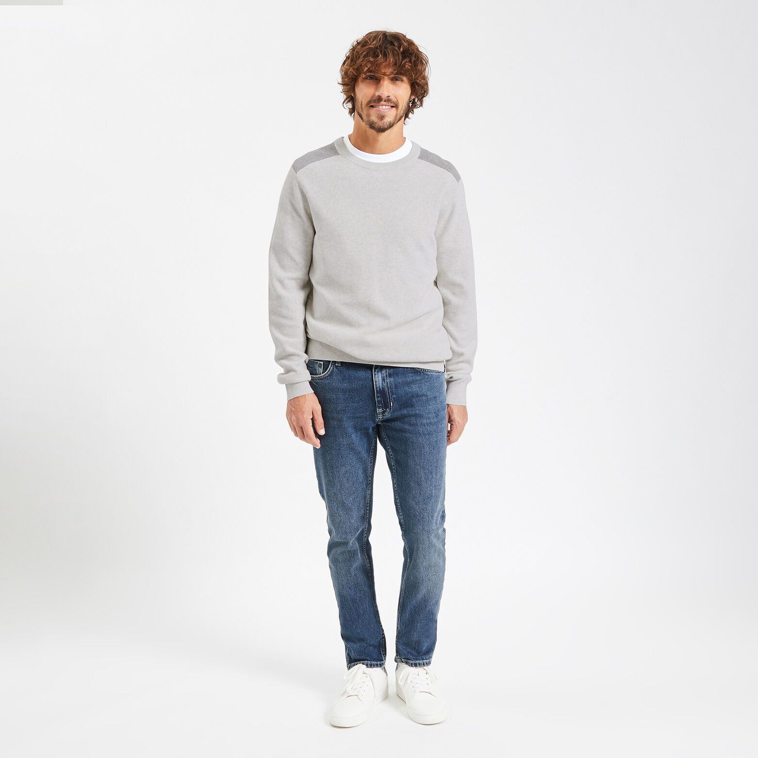 Jean slim contenant du coton régénératif Bleu
