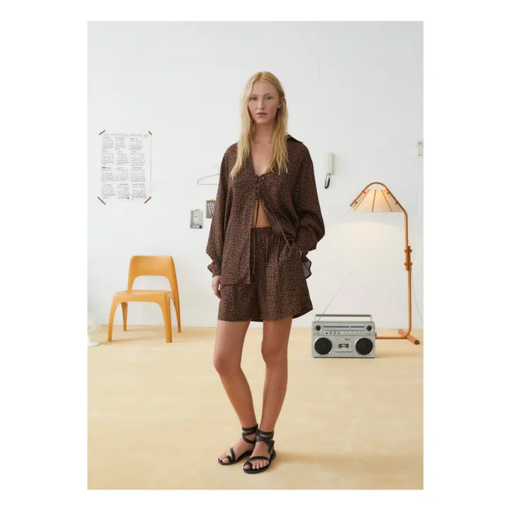 the new society Blouse Solvang - Collection Femme | Marron