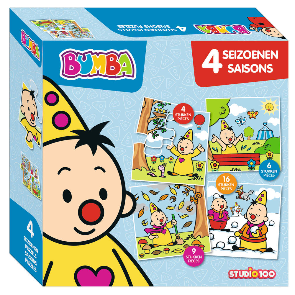Bumba 4-in-1 puzzelset 4 seizoenen 4 + 6 + 9 + 16 stukjes