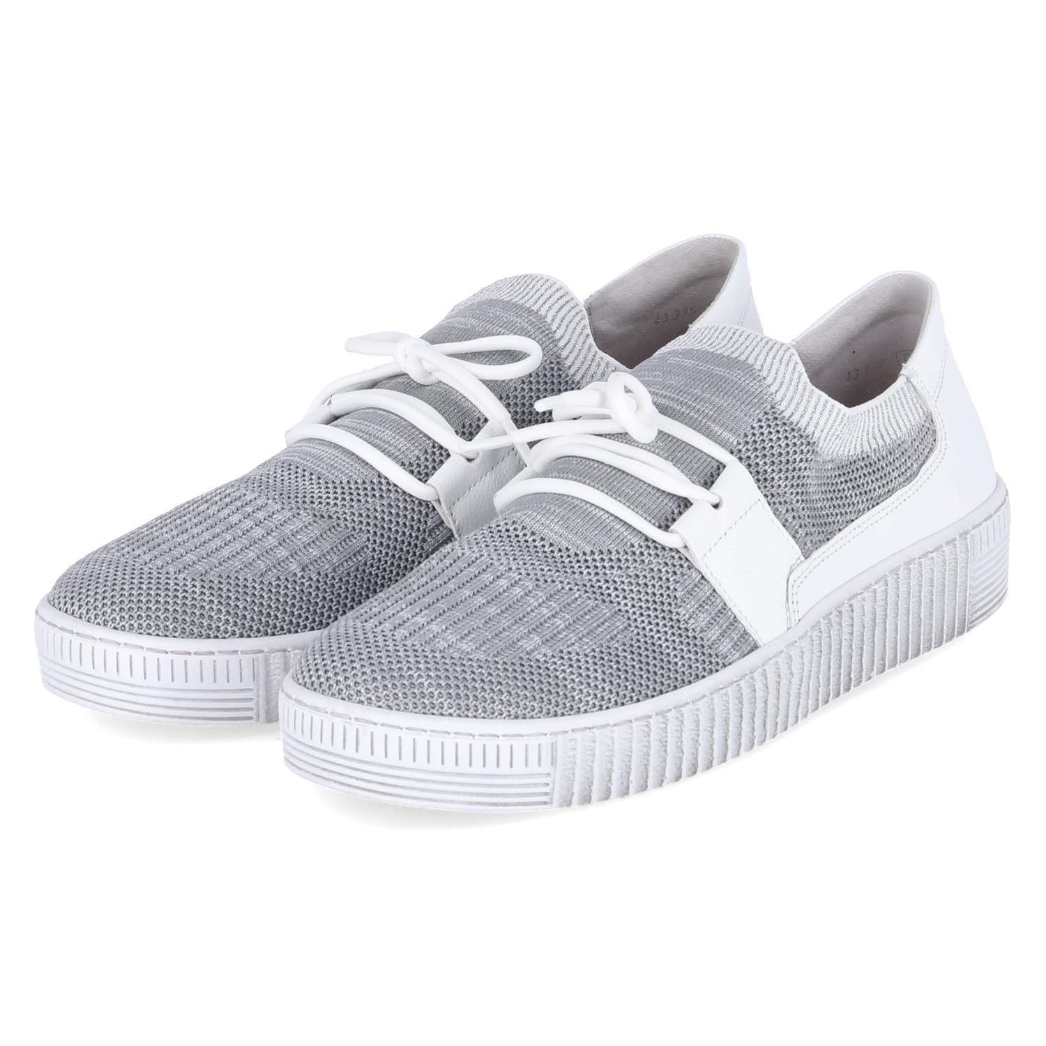 Gabor Slipper - grau/weiss/silber
