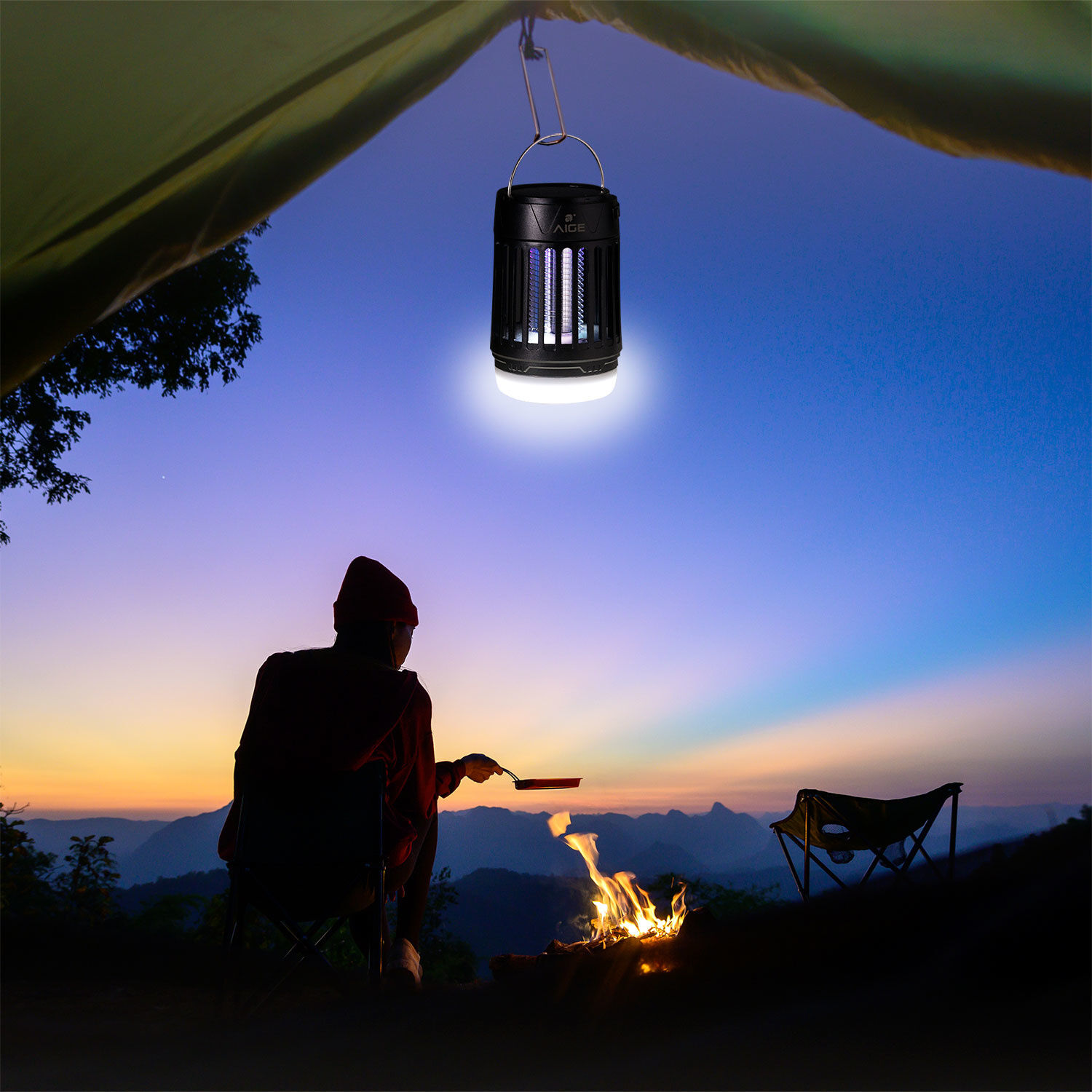 4-in-1 Mückenfalle mit Solarmodul