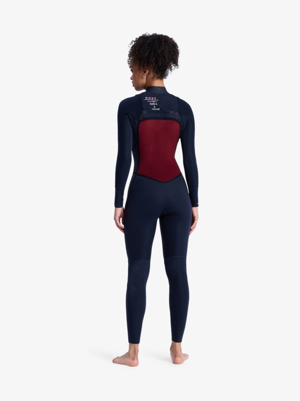 3/2 Swell Natural Combinaison de surf zip poitrine Noir Femme