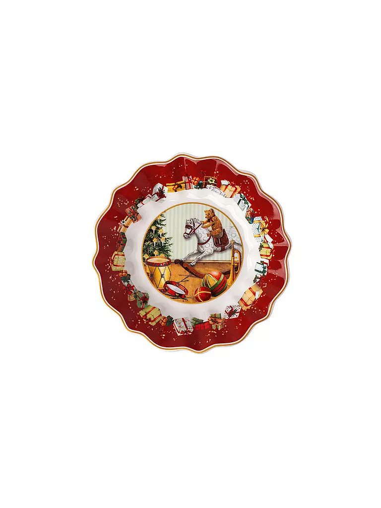 VILLEROY & BOCH Toy's Fantasy Schale auf Fuß klein, Geschenke 14,5x14,5x7,5cm bunt