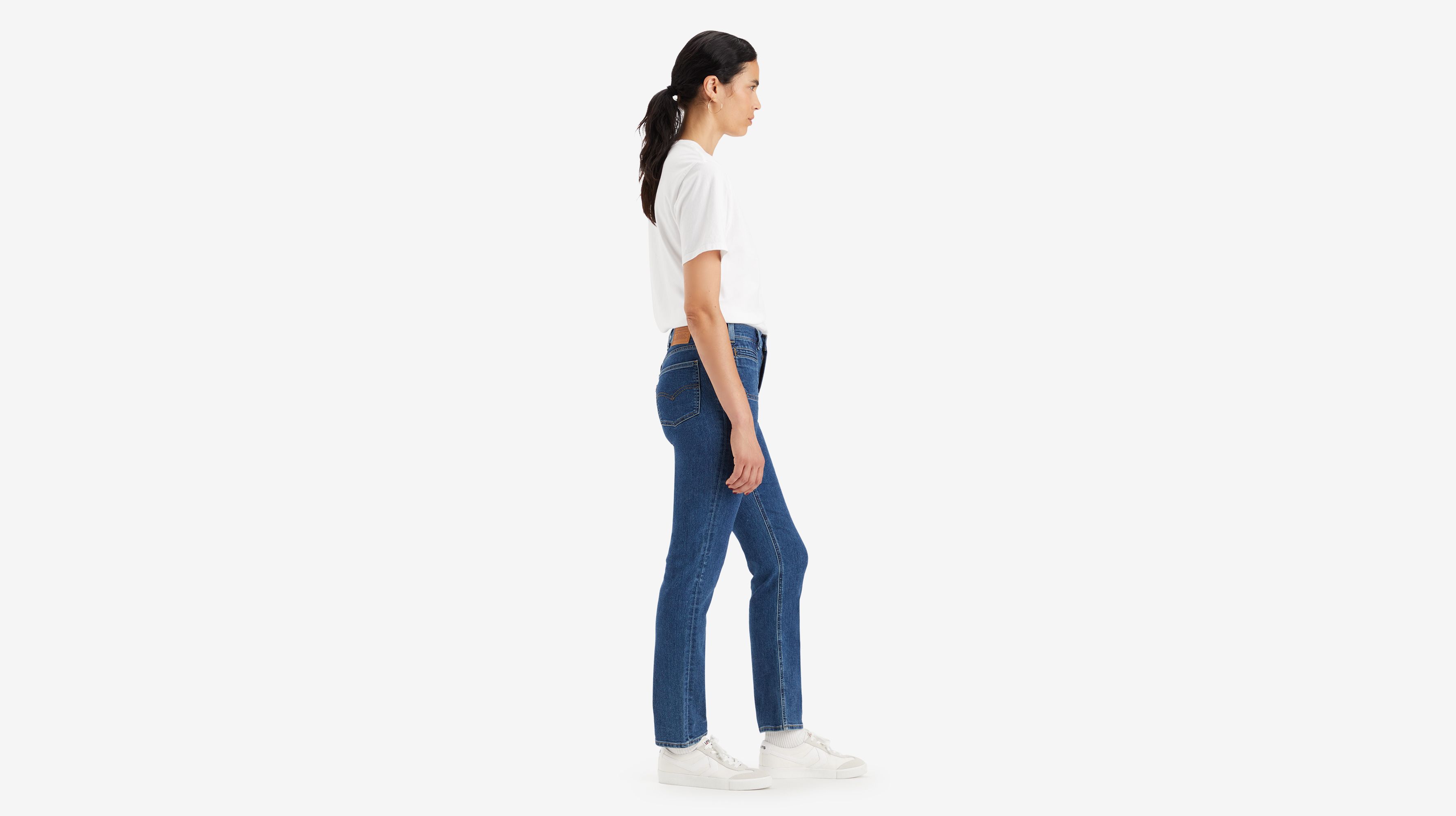 Jean 724™ taille haute coupe ajustée - Stage Fright - Bleu