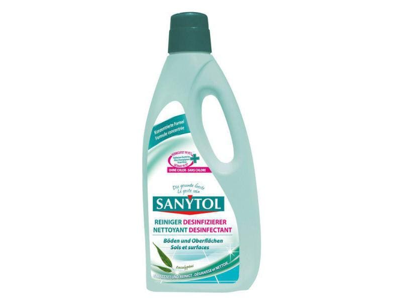 Sanytol Allzweck Desinfektions-Reiniger 1L Desinfektionsmittel für Boden und Oberflächen reinigt und entfettet