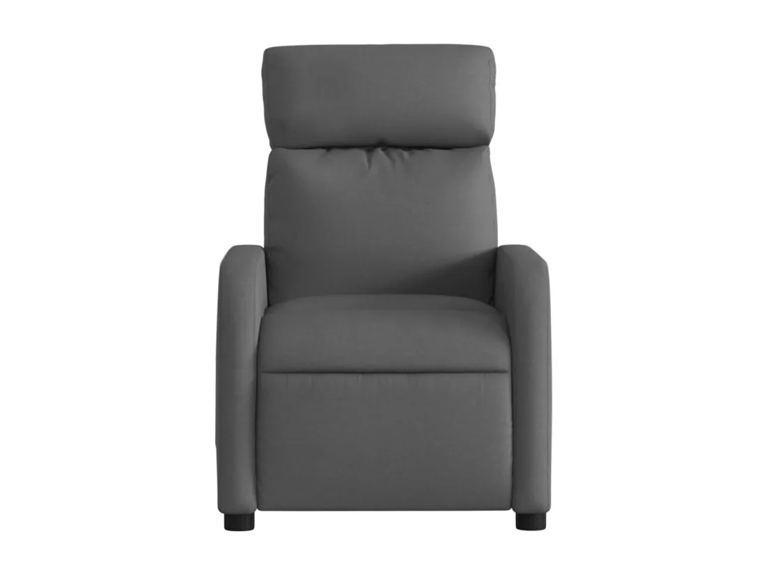 Fauteuil inclinable Gris foncé Tissu