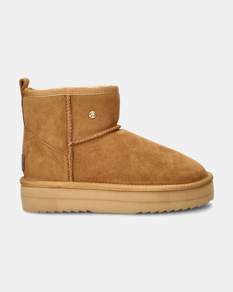 Warmbat Australia Wallaby Plateau Gevoerde boots  - cognac