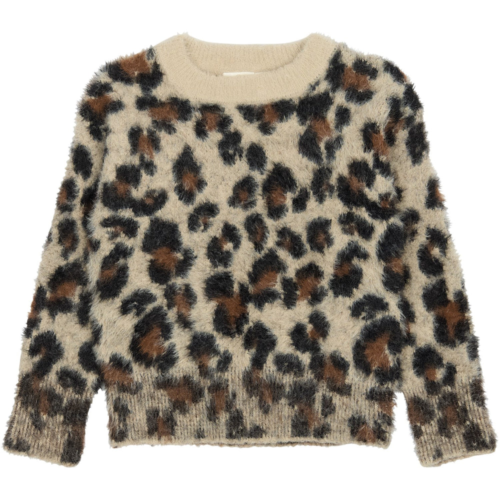 Køb The New Feather Gray AOP TNPamilla Jacquard Pullover