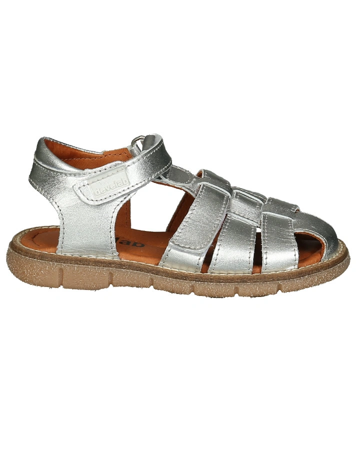 Klett-Sandalen LAGERTHA in silber metallic