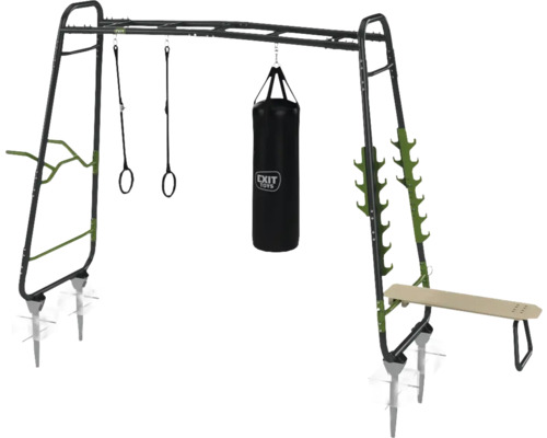 EXIT GetSet monkeybar MB230 125 x 442 cm staalgrijs
