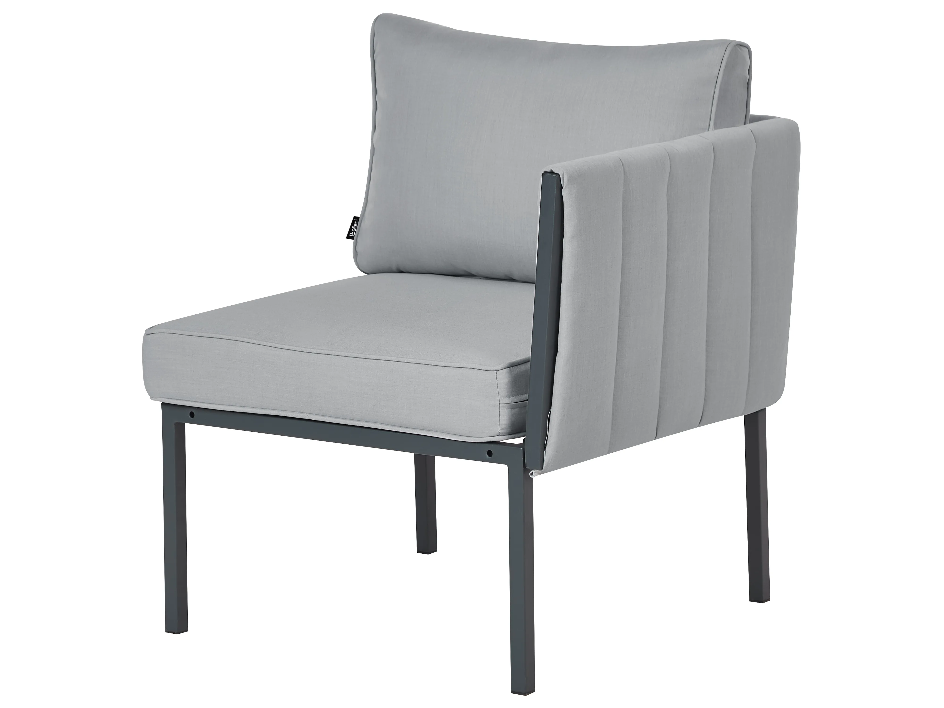 Loungeset met tafel 5-zits SKALA Metaal Donkergrijs