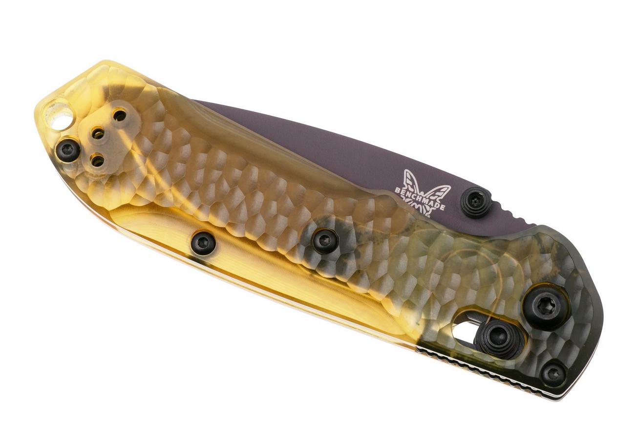Benchmade Mini Freek 565PL-2501 Amethyst Cerakote CPM M4, Amber Ultem, SHOT Show 2025 Limited Edition zakmes
