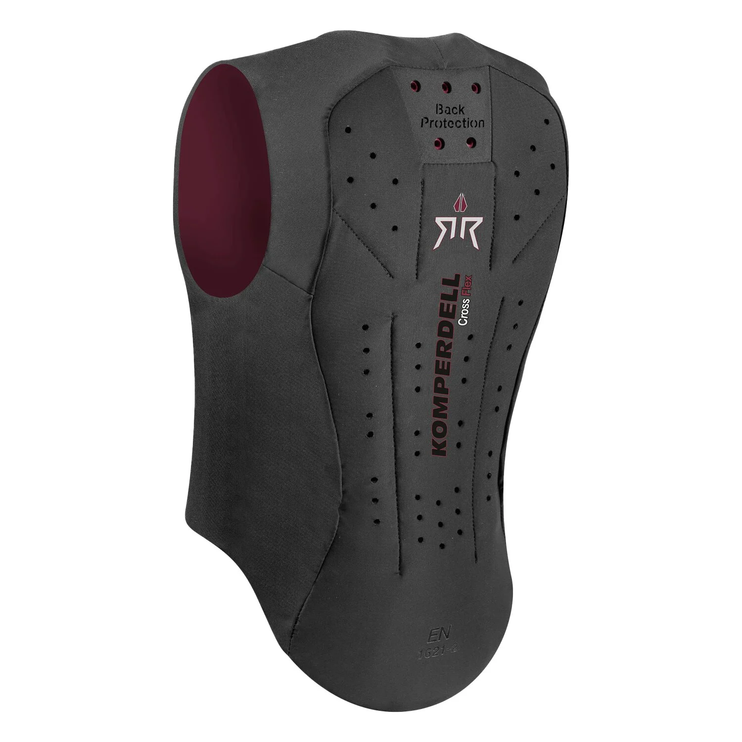 KOMPERDELL Rückenprotektor Ballistic Vest Champion  - schwarz/bordeaux
