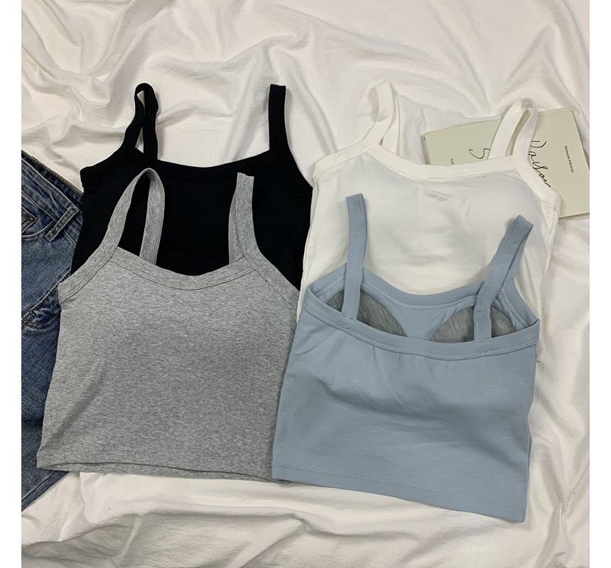 Sistyr - Mouwloze effen bralette