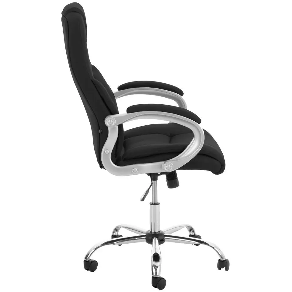 CLP Bureaustoel Apoll XL chroom Frame - Kunstleer - zwart