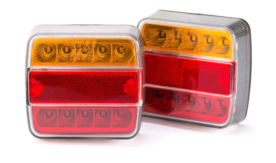 Trailerlygtesæt LED med kabel 7-pins