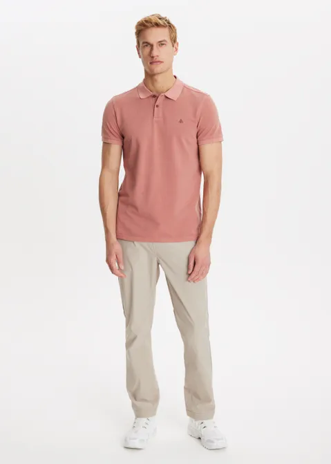 Polo met logo print rood (ROO.TE)