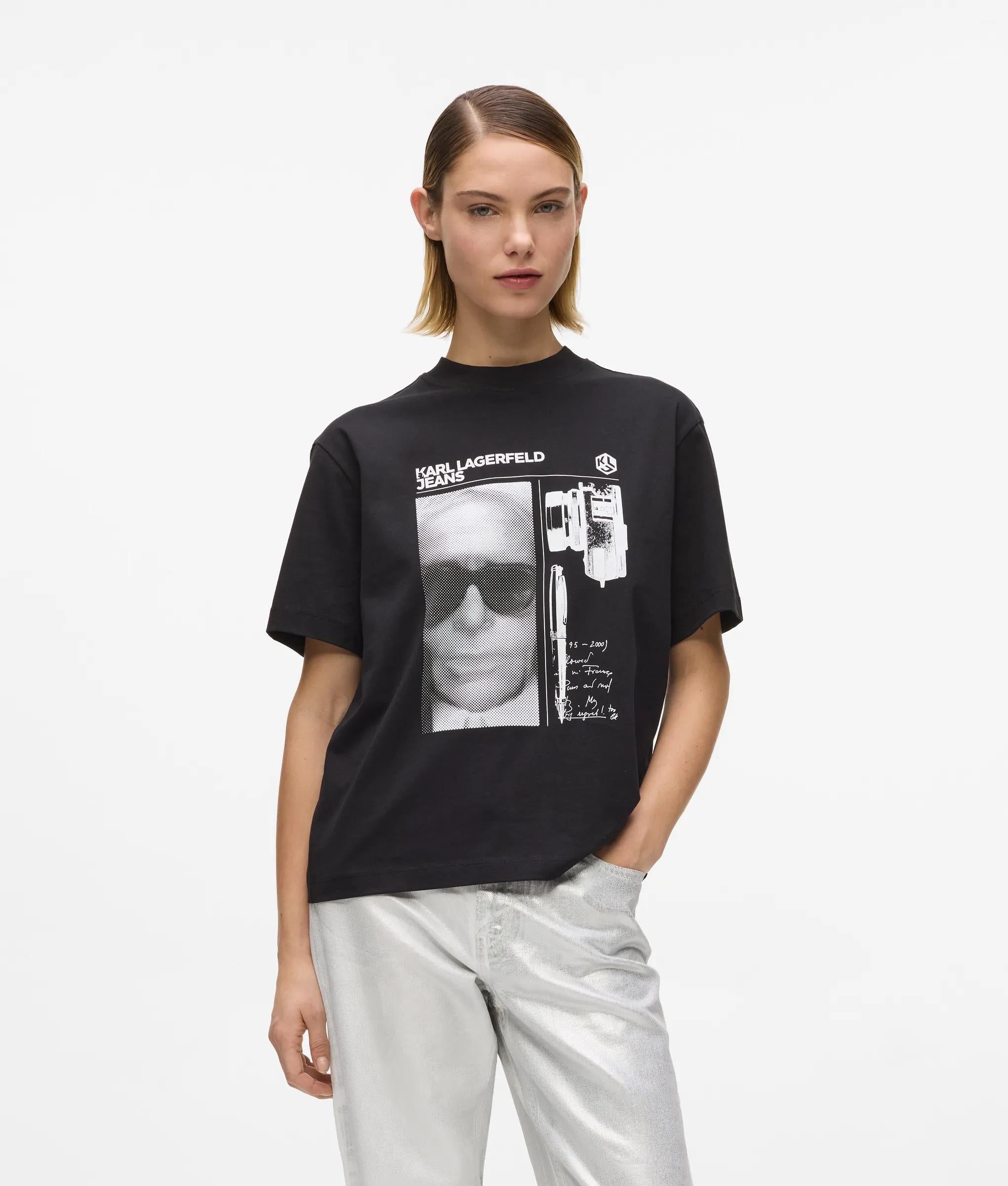 T-shirt met grafische Karl-opdruk
