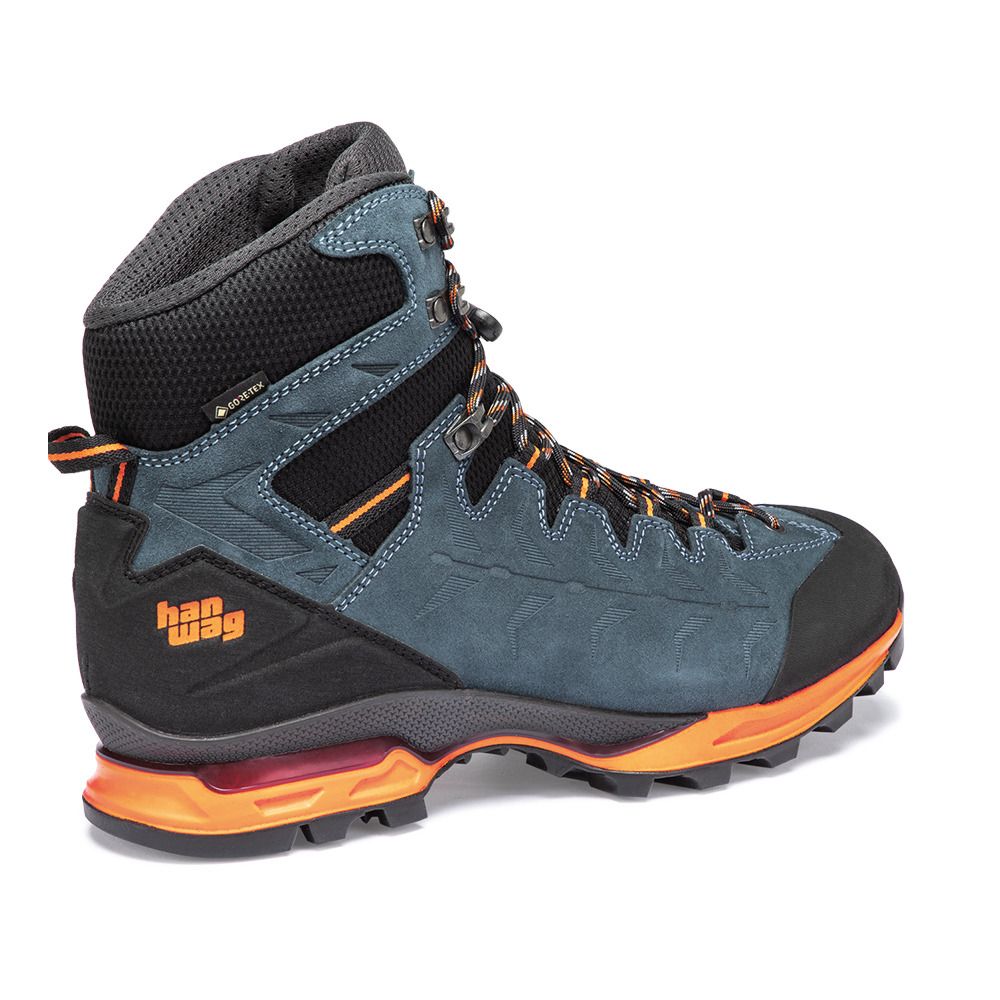 Hanwag MAKRA TREK GTX - Chaussures randonné Homme steel/orange