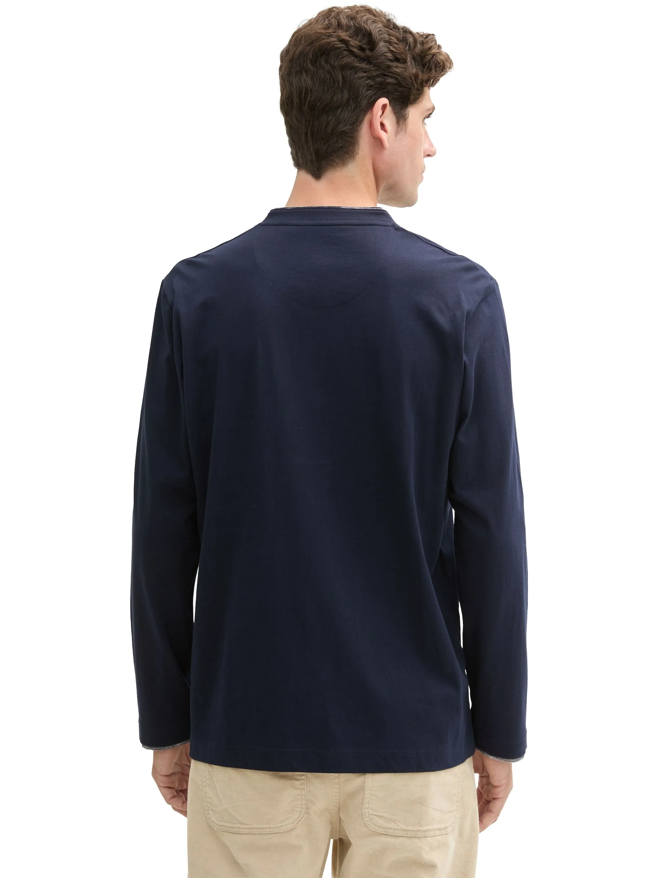 Herren Shirt mit Serafinoausschnitt