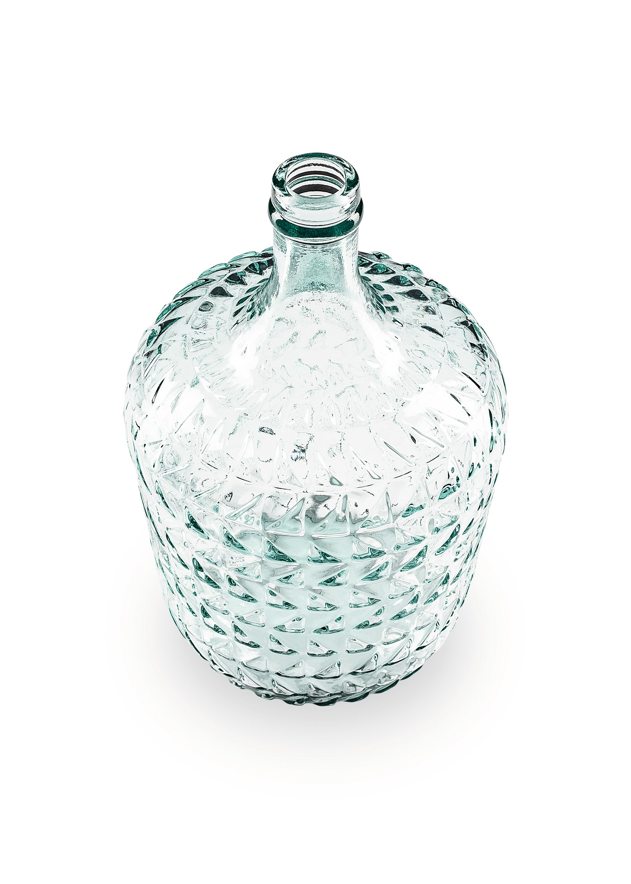 the way up Recyclingglas-Vase Valentina 20cm clear 30cm hoch