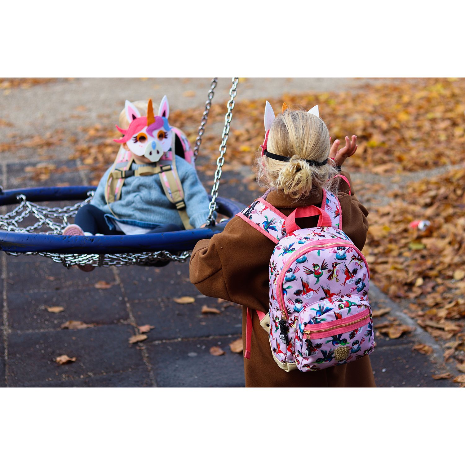 Pick & Pack Birds Backpack S soft pink