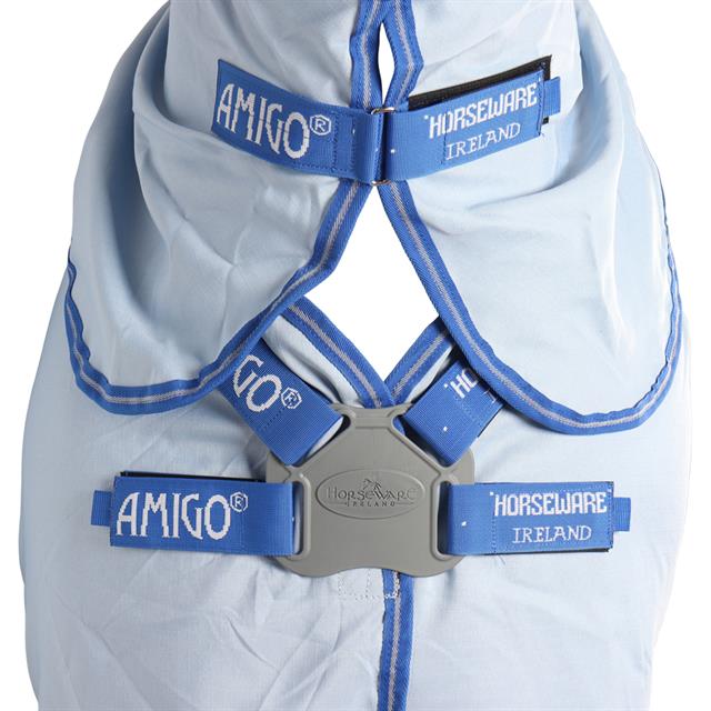 Eczeemdeken Horseware Amigo Ripstop Hoody Zilver-blauw