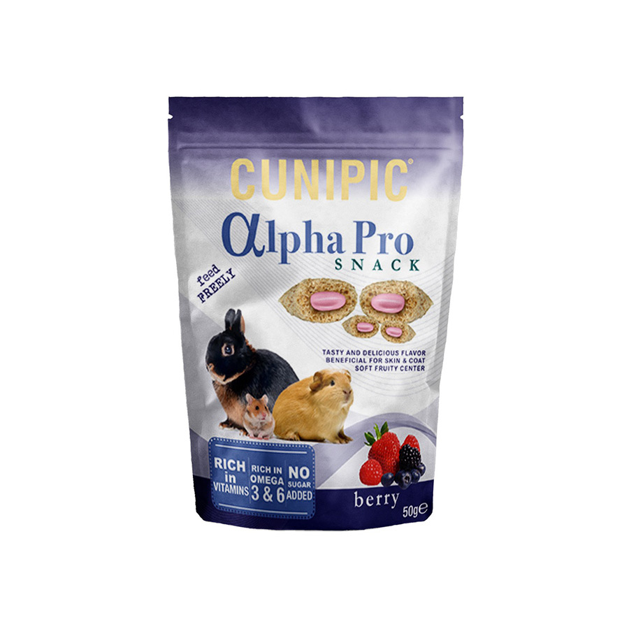 Petiscos Cunipic Alpha Pro para coelhos e roedores