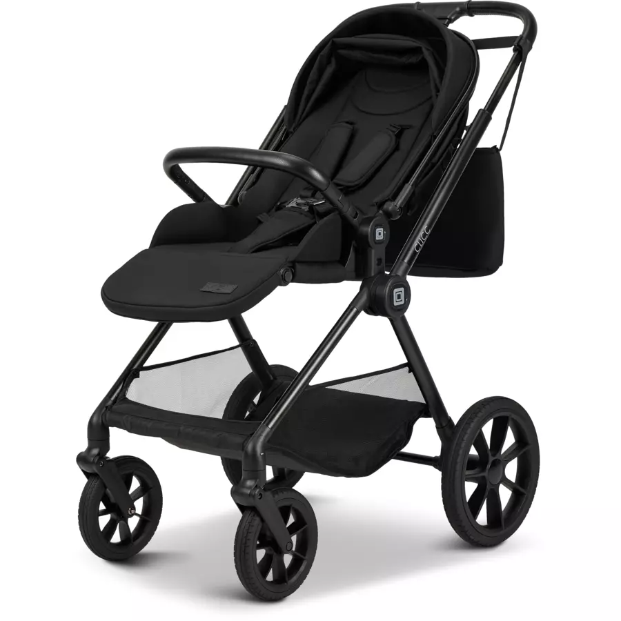 MOON Kombikinderwagen Clicc black melange