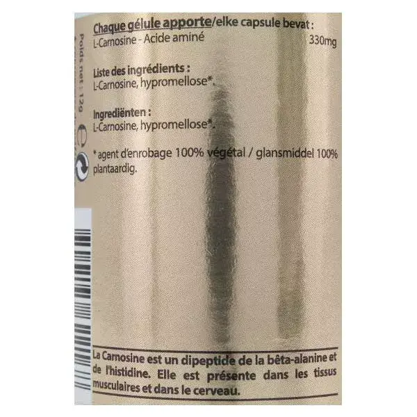 Vit'all+ L-Carnosina 330mg 30 cápsulas vegetais
