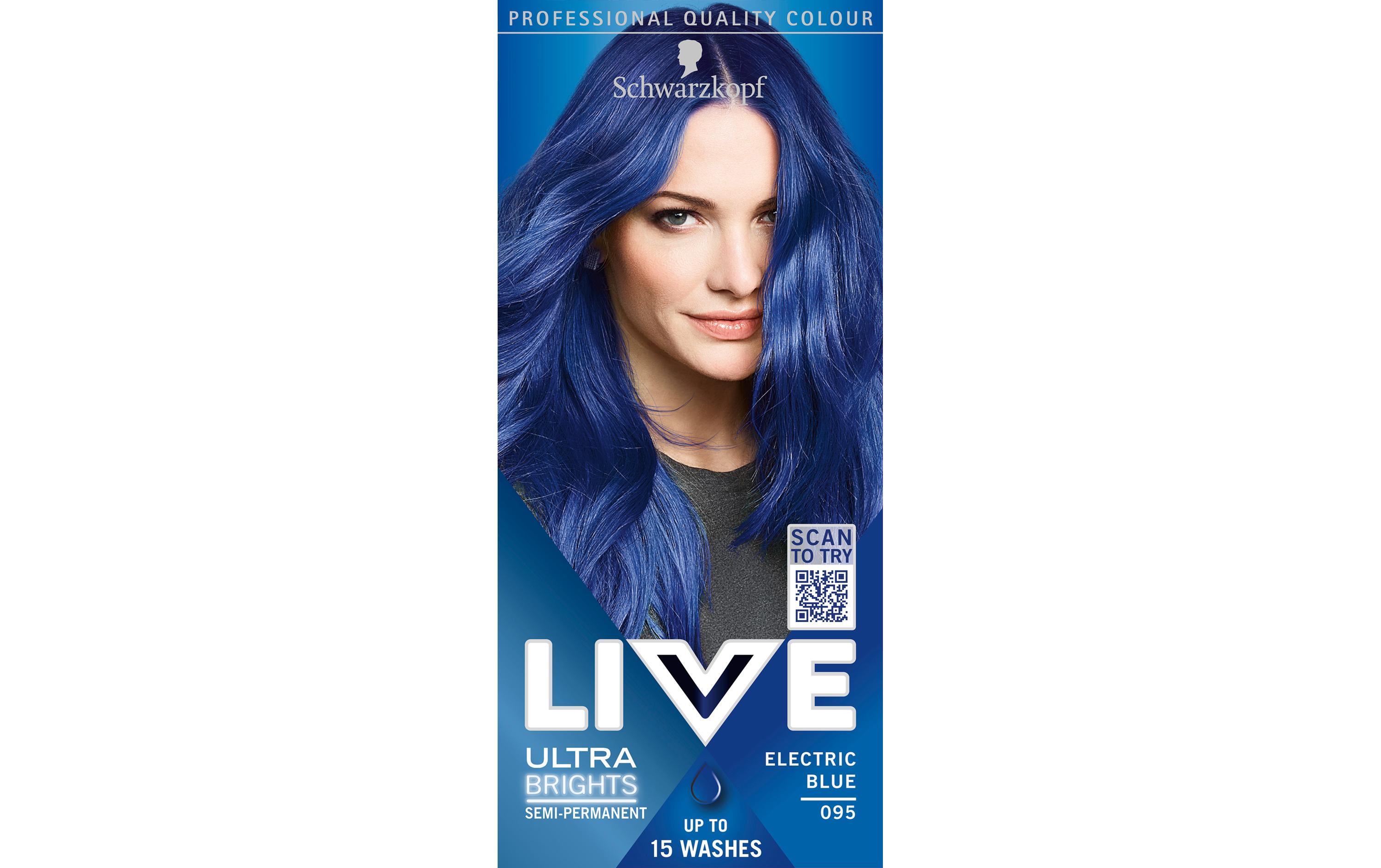 Haarcoloration Ultra Brights 095 Electric BlueIntensive oder Pastelle Haarfarbe je nach Wahl