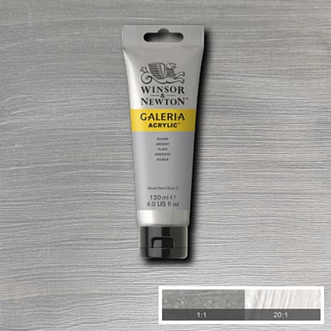 Winsor & Newton Galeria acrylic120ml Silver 617