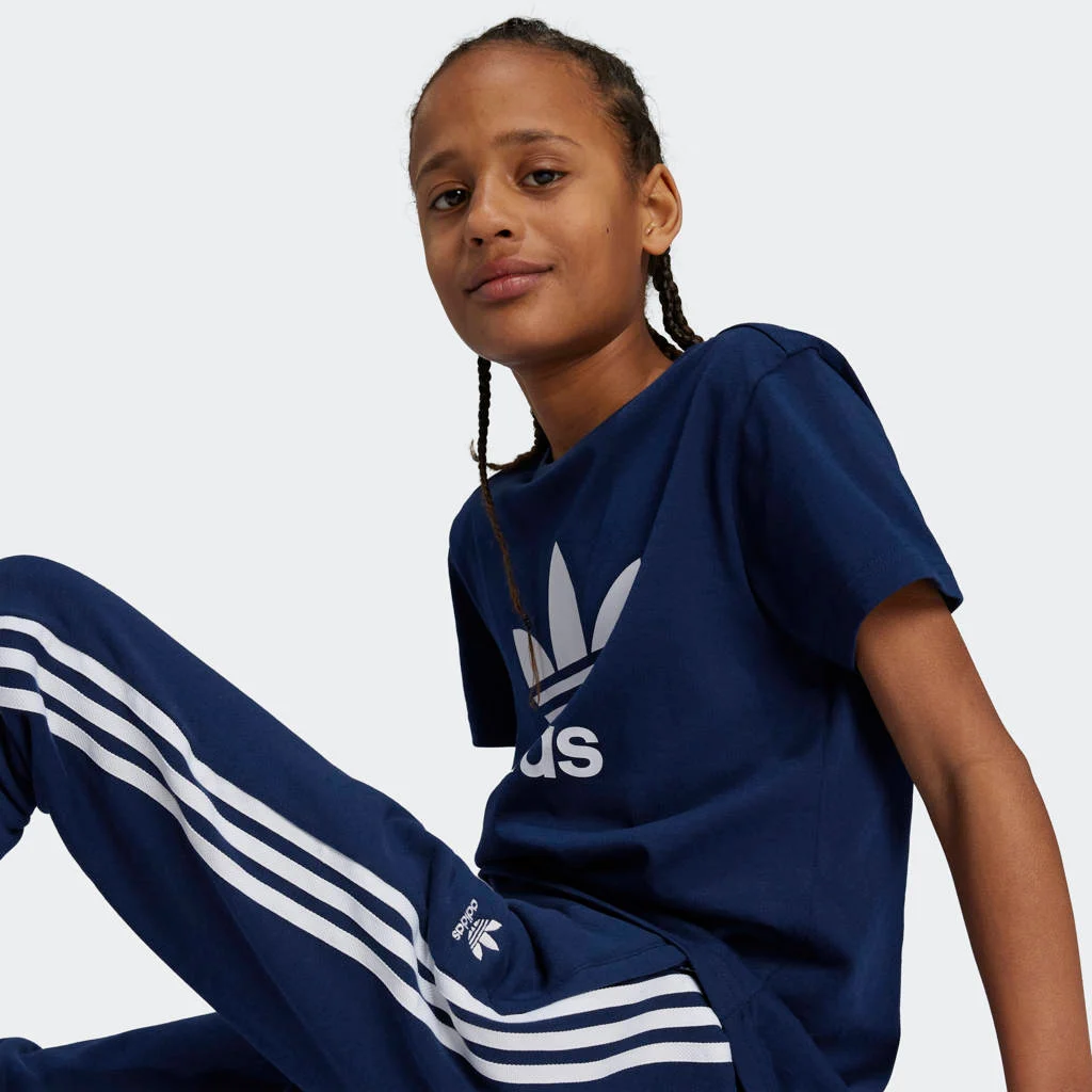 adidas joggingbroek Trefoil donkerblauw